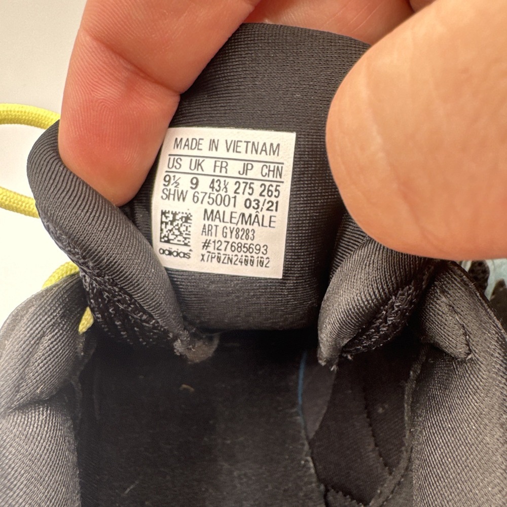Adidas ZX 2K Boost 2.0 Men's Athletic Sneakers Black Yellow Ink GY8283 Size 9.5 - Picture 6 of 6